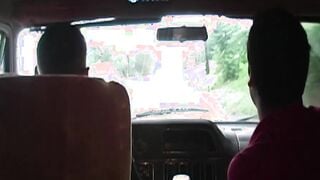 Beautiful day to drive onthe road with four horny men