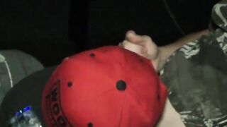 Snapbacked jock deepthroats a veiny cock and cums