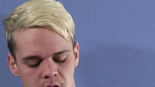 Cole receives a sweet handjob as he wears a cock ring