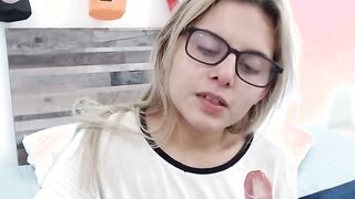 Small tits amateur Latina masturbates on webcam