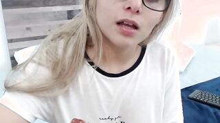 Small tits amateur Latina masturbates on webcam