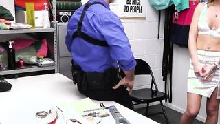 Anal with busted redhead milf at the backroom