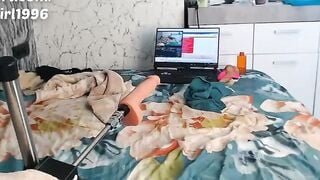 MILF PAWG In Pantyhose Fuck Machine Dick