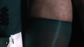 Classy Black young stud Trent King wanks his hard BBC