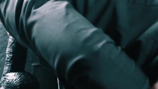 Classy Black young stud Trent King wanks his hard BBC