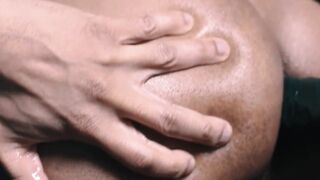Classy Black young stud Trent King wanks his hard BBC