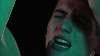 Twink released from bondage to bareback for facial