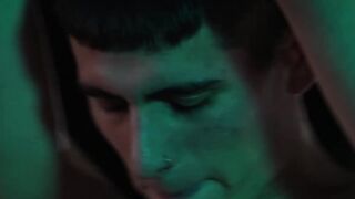 Twink released from bondage to bareback for facial