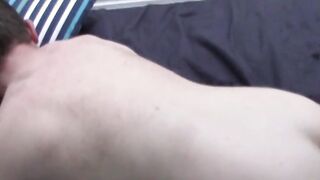 Asian jock joins amateur fuck train threesome after rimming
