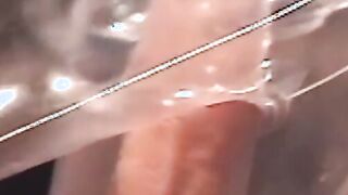 Hot cowboy penetrates his doll while bouncing on trampoline