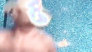 Hot cowboy penetrates his doll while bouncing on trampoline