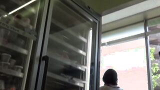 Japanese amateur peeing her panties up completely