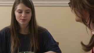 Lesbian teen scissoring in the motel room