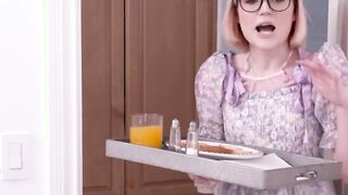 Shemale friends fucking in bedroom in the morning