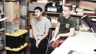 Stealing twinks get their asses pummeled by black security