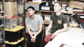 Stealing twinks get their asses pummeled by black security