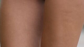 Cute sensual babe Ariel A slow motion outdoor teasing