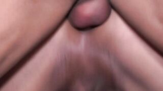 Latino twink jerking off while being barebacked hard
