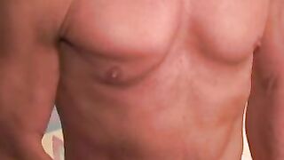 Mature amateur fingered during his jerk off session