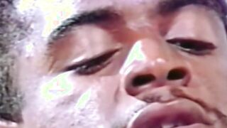 Stunning vintage stud banged by BBC bareback after BJ