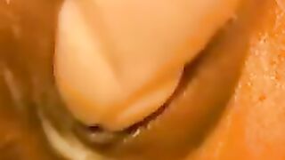 Riding a juicy dildo for your pleasure