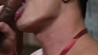 Gay colleagues anal fuck in stockroom interracial action
