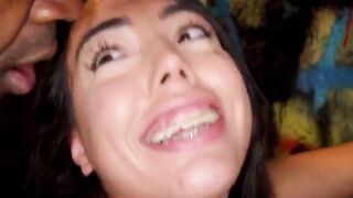 cute latina public sway