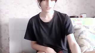 Femboy cam home video