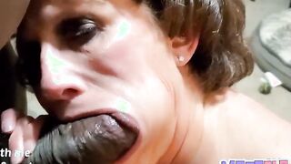 Shelly Milks Strangers BBC With Her Throat