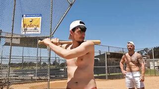 After baseball studs anal fuck in bedroom