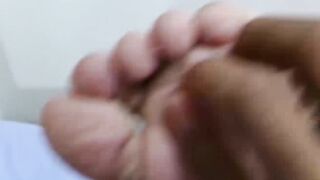 Two horny twink feet lovers enjoy a raw fucking session
