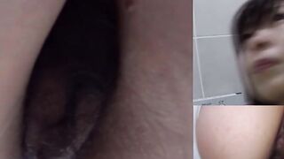 Naughty Japanese babes filmed while pissing