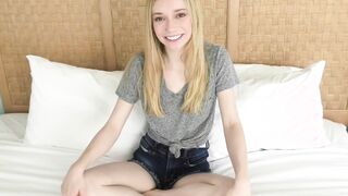This teen amateur is 6 foot 4 with freckles and a bush