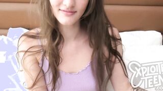 This teen amateur is 6 foot 4 with freckles and a bush