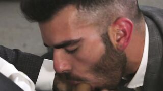 Real estate agents anal fuck in the office