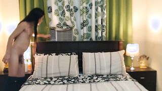 Asian shemales wnak and suck on live webcam show