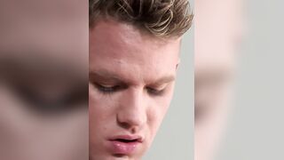 Stepson Josh face fucks his mouth and begins to rim his silky ass.