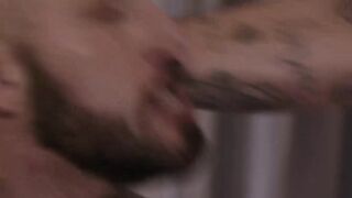 Sexy Muscle Jock Travis Connor rough fucked by tatted Chris