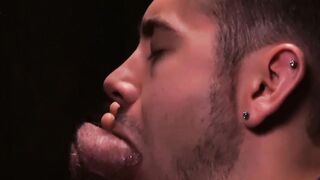 Handsome stepson dicksucking daddy at gloryhole