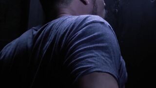 Handsome stepson dicksucking daddy at gloryhole