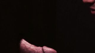 Handsome stepson dicksucking daddy at gloryhole