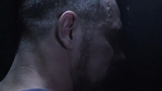 Handsome stepson dicksucking daddy at gloryhole