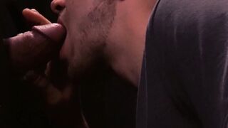 Handsome stepson dicksucking daddy at gloryhole