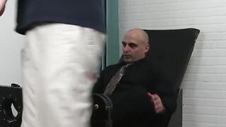 Feet fetish and tickling tormenting with older daddy and hunk