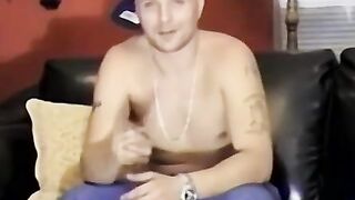 Straight stud Jason unloads hot jets of cum all over