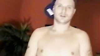 Straight stud Jason unloads hot jets of cum all over
