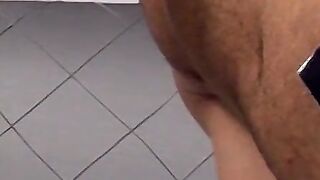 Smoke and cock jerking off fun with attractive dude at home