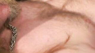 Gay metalhead masturbation makes big dick cumshot