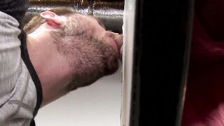 Ace Era sucks off Jace Chambers in glory hole room