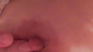 Petite Japanese schoolgirl rubs her soft pussy and nipples